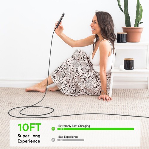 ESOULK 30W 10FT FAST CHARGING CABLE C TO 8PIN - Picture 4 of 6