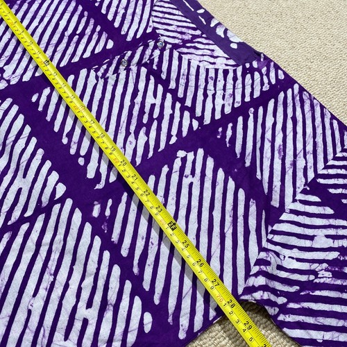 African Dashiki Shirt Mens XXL Purple Tribal Ethnic Art Africa Print Festival - Picture 5 of 8