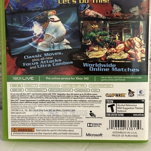 Videojuego de Lucha Street Fighter IV Xbox 360 por Capcom Probado Funcionando - Imagen 5 de 5