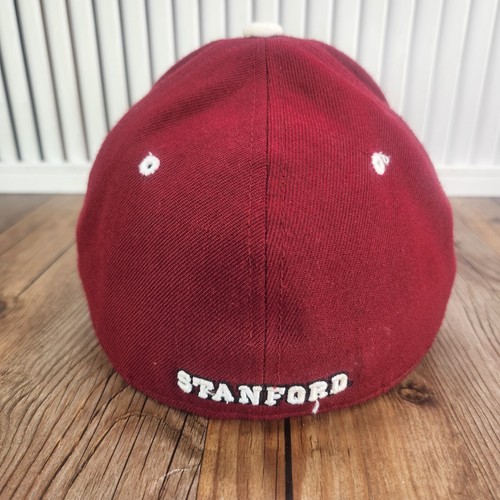 Zephyr Stanford Cardinal Fitted Sz 7 3/8 Baseball Hat Cap Maroon Red College - Picture 5 of 9