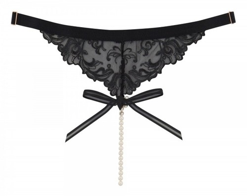BRACLI 2211 Vienna Collection G-STRING open negro S, M, L - Imagen 2 de 5