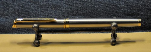 "Waterman" Hémisphère Essential c.2002's Chrome> Fountain pen "M" nib w/box - Picture 7 of 19