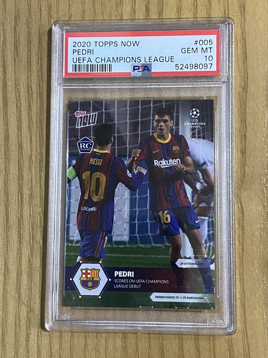 2020 Topps Now UEFA Champions League Pedri ROOKIE RC #005