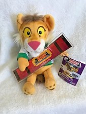 New VTG 1999 Eden Plush Beanbag Between The Lions Lionel 8" Bookmark READ