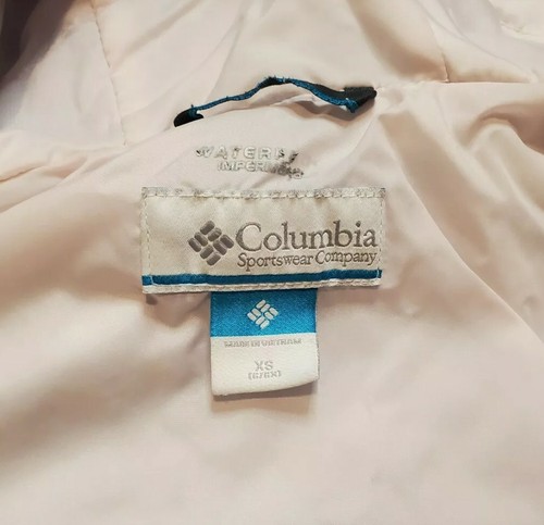 Columbia Waterproof Full Zip / Button Blue Rain Jacket Youth XS - Picture 7 of 11
