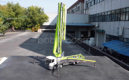 Per ZOOMLION Scala 1:38 62X-6RZ Pompa Calcestruzzo Camion Macchina Costruzioni Diecast - Foto 6 di 18