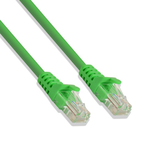 2Ft Cat5e Ethernet RJ45 Lan Wire Network Green UTP 2 Feet Patch Cable (5 Pack) - Picture 4 of 6