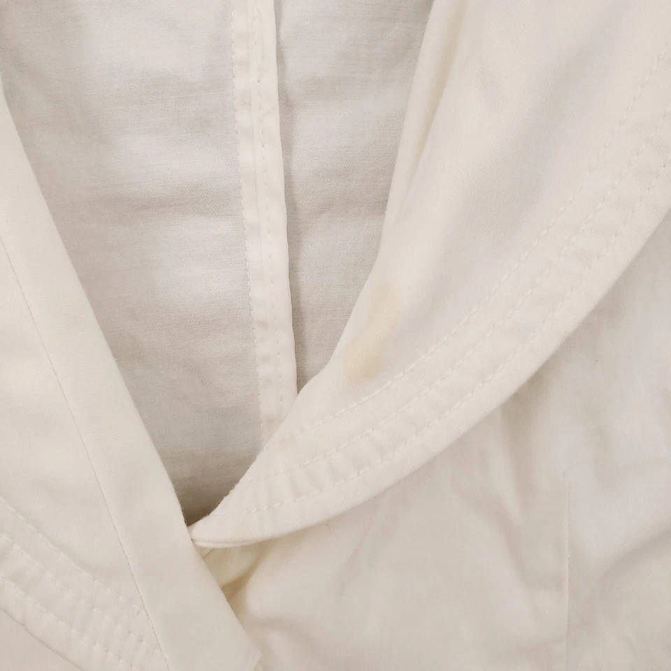 Blazer Lane Bryant Mujer 24 Plus Blanco Dos Botones Traje Chaqueta Abrigo Elástico Foto 3 de 4