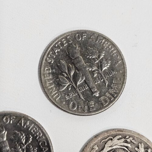 Juego de monedas de diez centavos Barber Dime 1912 Roosevelt 1965 (ver detalles) - Imagen 5 de 7