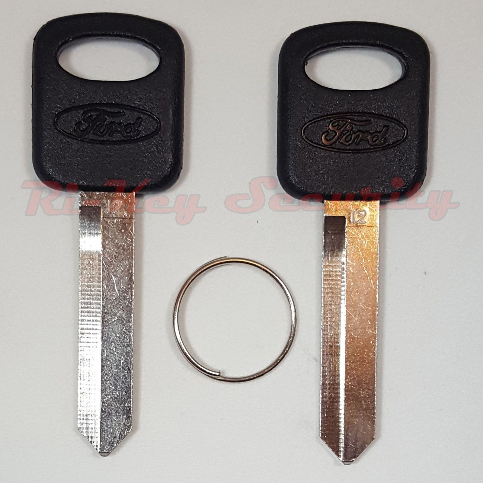 2 New Original Ford Keys Blank With OEM Ford Logo For Ford Mercury Mazda Lincoln