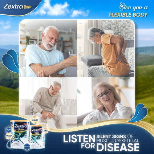 8 Cans Zextra Sure Milk For Knee Back Pain Strengthen Bones Food Supplement 400g - Picture 10 of 16