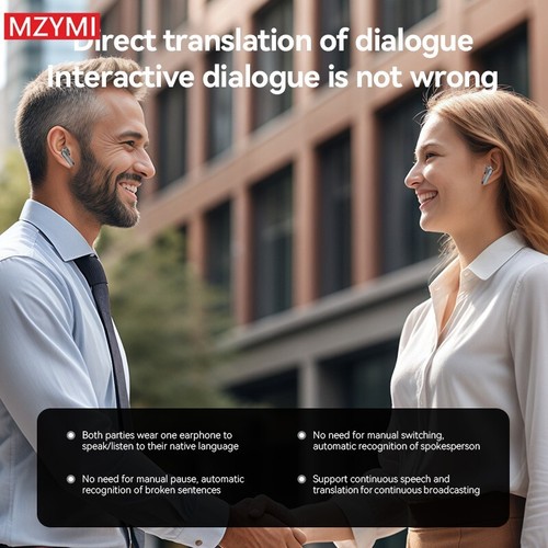 Bluetooth Translation Headset AI Smart Multi-Language Wireless in-Ear Earphones - Picture 14 of 31