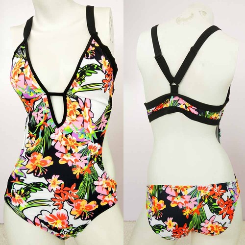 Neu einteiliger Damen-Badeanzug Beachwear Bademode Push Up Monokini Bikini Baden - Bild 14 von 34