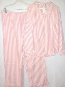 Victoria Secret Flannel Pajama set button top pant S M L XL 2X Short Long pj NEW