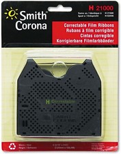   2 pack New Genuine Smith Corona H Series 21000 Correctable Typewriter Ribbons