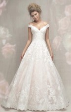 Allure Couture Ballgown Ivory Wedding Dress Size 8-NEW W TAGS-ORIG $2800