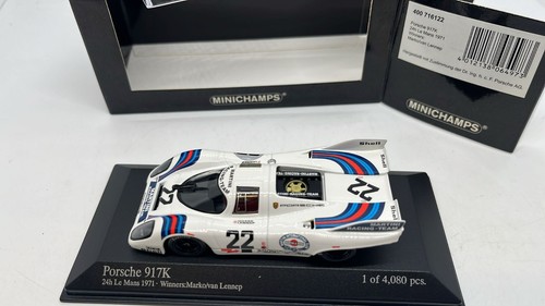 MINICHAMPS PORSCHE 917K 24h LE MANS 1971 MARKO/VAN LENNEP scala 1:43 - Foto 7 di 7
