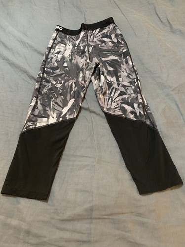 Nike Pro Dri-Fit Tights Women's Size Small Black White Pattern - Picture 10 of 11