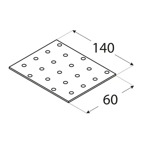 10 placas perforadas conectores planos conectores de madera placas perforadas placas perforadas placa de clavo - Imagen 3 de 14