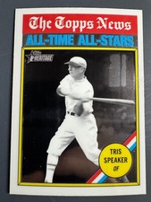 TRIS SPEAKER 2025 Topps Heritage Topps News All-Time All-Stars #347 Chrome