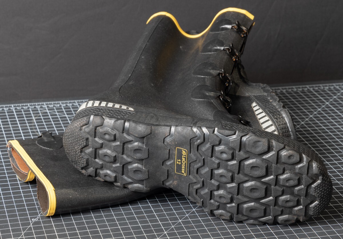 LaCrosse ZXT Overshoe Buckle Wedge 14" Men's 12, Black (Excellent