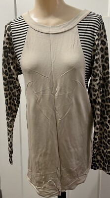 Lovely J Womens Small Tunic Leopard Soft NWT Boutique