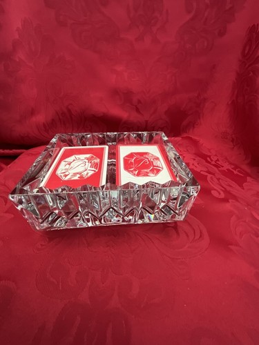 NIB FLAWLESS BACCARAT France Glass LOUXOR Crystal VIDE POCHE HOLDER Jewelry Tray - Picture 16 of 17