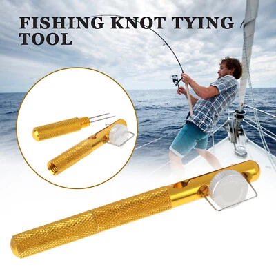 THESILICONVALLEY Fishing Knot Quick Tying Tool Fish Line Clipper Hook Nipper Tie Knotter Outdoor