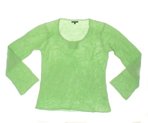 NEU - NOVICA Damen BELL ÄRMEL grüner STRICKPULLOVER - M