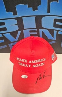 TOM HOMAN BORDER CZAR Autograph MAGA HAT Hand Signed With JSA COA