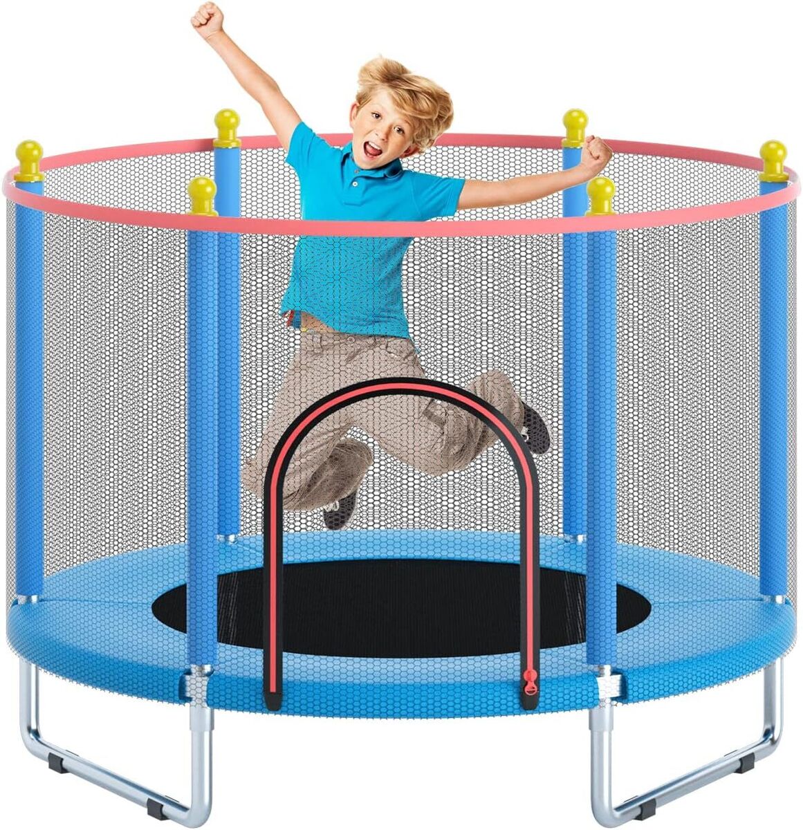 Indoor Outdoor Trampoline for Kids Telawah 55 Small Toddler Large Blue eBay