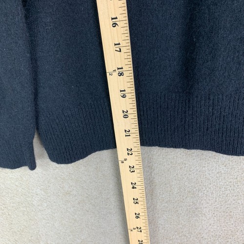 Suéter Polo Ralph Lauren L 100 % Lana de Cordero para Mujer Negro Cuello en V Pullover Tejido - Imagen 10 de 12