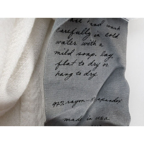 Raquel Allegra White Shift Dress Sz Medium M 6 Lagenlook Classic Beachy Summer - Picture 8 of 11
