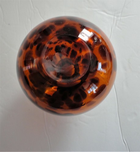 2 Art Glass Perfume Bottles 1996 Eickholt Hanging Heart Brown Tiger Eye Teardrop - 第 7/8 張圖片