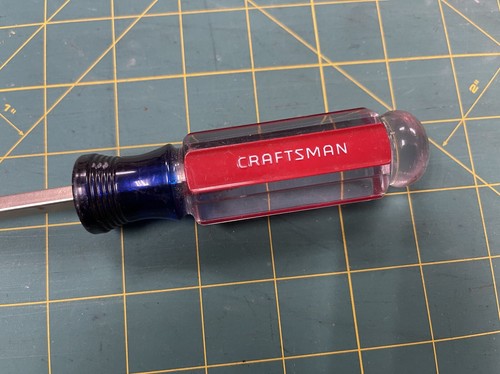 Vintage Craftsman 1/4 Flat Screw Driver #41584 AD WF 10 1/2” Pre-owned - Picture 3 of 6