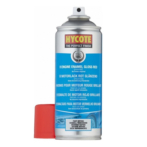 Hycote Gloss Red Fast Drying High Heat Engine Enamel Spray Paint 400ml *4 - Picture 6 of 8