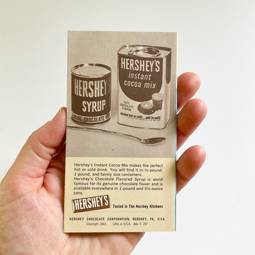 Hershey's Chocolate Corp Souvenir Pack 1963 Recipes Pennsylvania Tourist - Picture 4 of 21