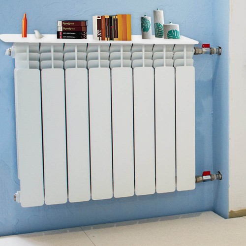 60cm White Radiator Cover Shelves Easy Fit MDF Wood Shelf Including Brackets - Picture 11 of 12
