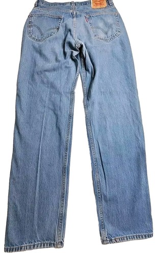 Pantalones de mezclilla Levi’s 550 para hombre 34x34 calce relajado pierna cónica ropa de trabajo vaquero - Imagen 2 de 9