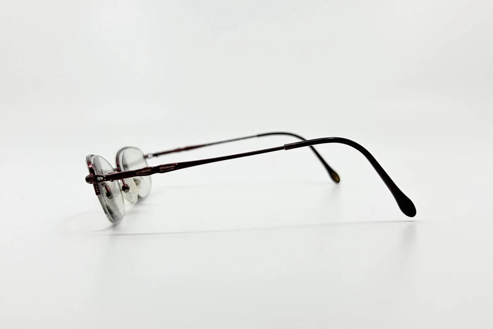 ????Safilo Elasta 4806 NBS Eyeglasses Frames Red Womens Half Rim 135 1465 - Изображение 3 из 4