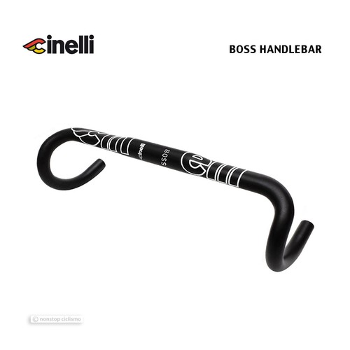 Cinelli BOSS Manubrio in Lega 31,8 Barra a Goccia Strada/Fissa: NERO 40/42/44 CM - Foto 1 di 1