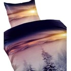 135 x 200 cm Bettwäsche aus Fleece mit Naturmuster