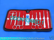 SET OF 20 PCS BIOLOGY LAB ANATOMY MEDICAL STUDENT KIT+SCALPEL BLADES #12