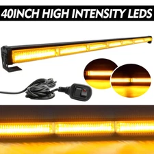 Colight 40" Cob Led Emergency Warning Hazard Flash Strobe Beacon Light Bar Amber