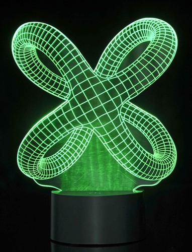 Dusky Shark 3D Crisscross Rings Laser Cut with LED Lights � Unique Decorative - Picture 3 of 7