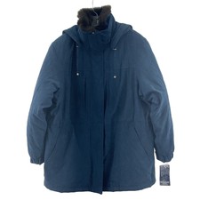 Mackintosh Green Insulated Hooded Faux Fur Parka Coat L - New With Tags