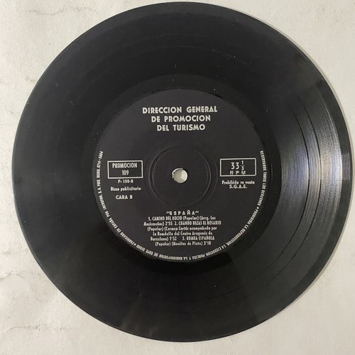 DIRECCION GENERAL DE PROMOCION DEL TURISMO - ESPAÑA - SPAIN 7" EP PS PROMO - Picture 4 of 4