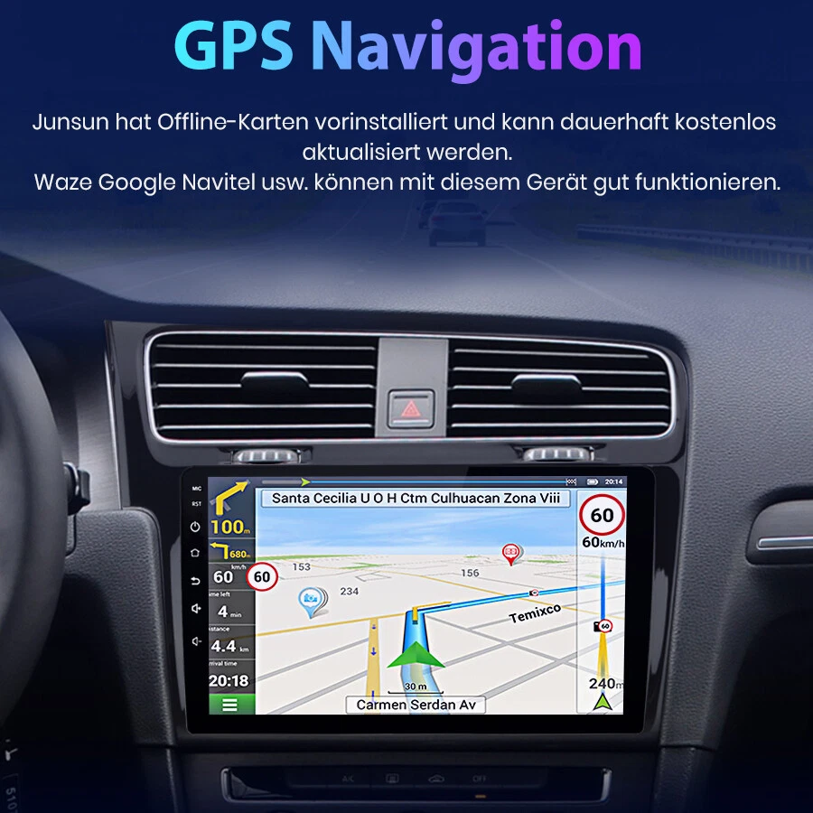 Android 14 Autoradio GPS Navi WIFI Für VW Golf 7 MK7 VII 2013-2017 RDS DAB SWC - Bild 4 von 4