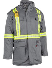 Proactive FR Flame Resistant Hi Vis Insulated Parka Jacket LARGE SHIPS TODAY