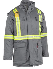 Proactive FR Flame Resistant Hi Vis Insulated Parka Jacket (LARGE) SHIPS TODAY